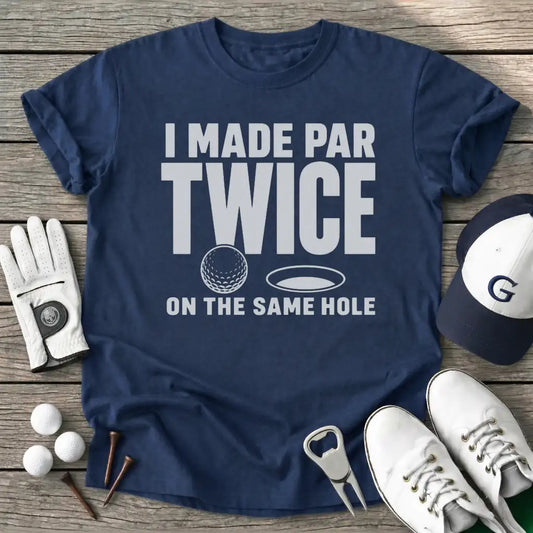 Made Par Twice The T-Shirt in Navy