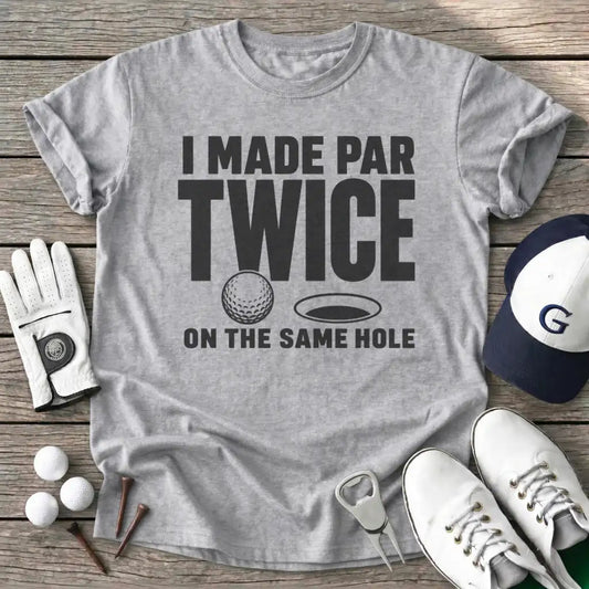 Made Par Twice The T-Shirt in Sport Grey