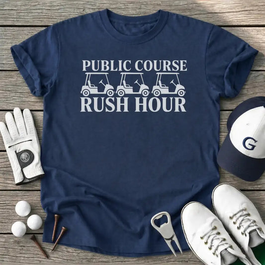 Public Course Rush T-Shirt in Navy