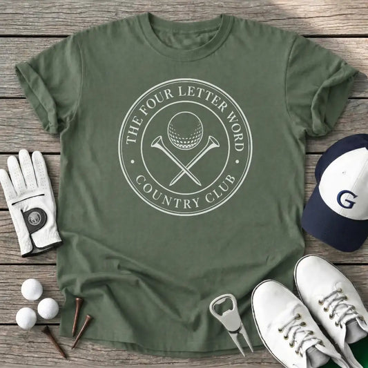 The Four Letter T-Shirt in Military Green