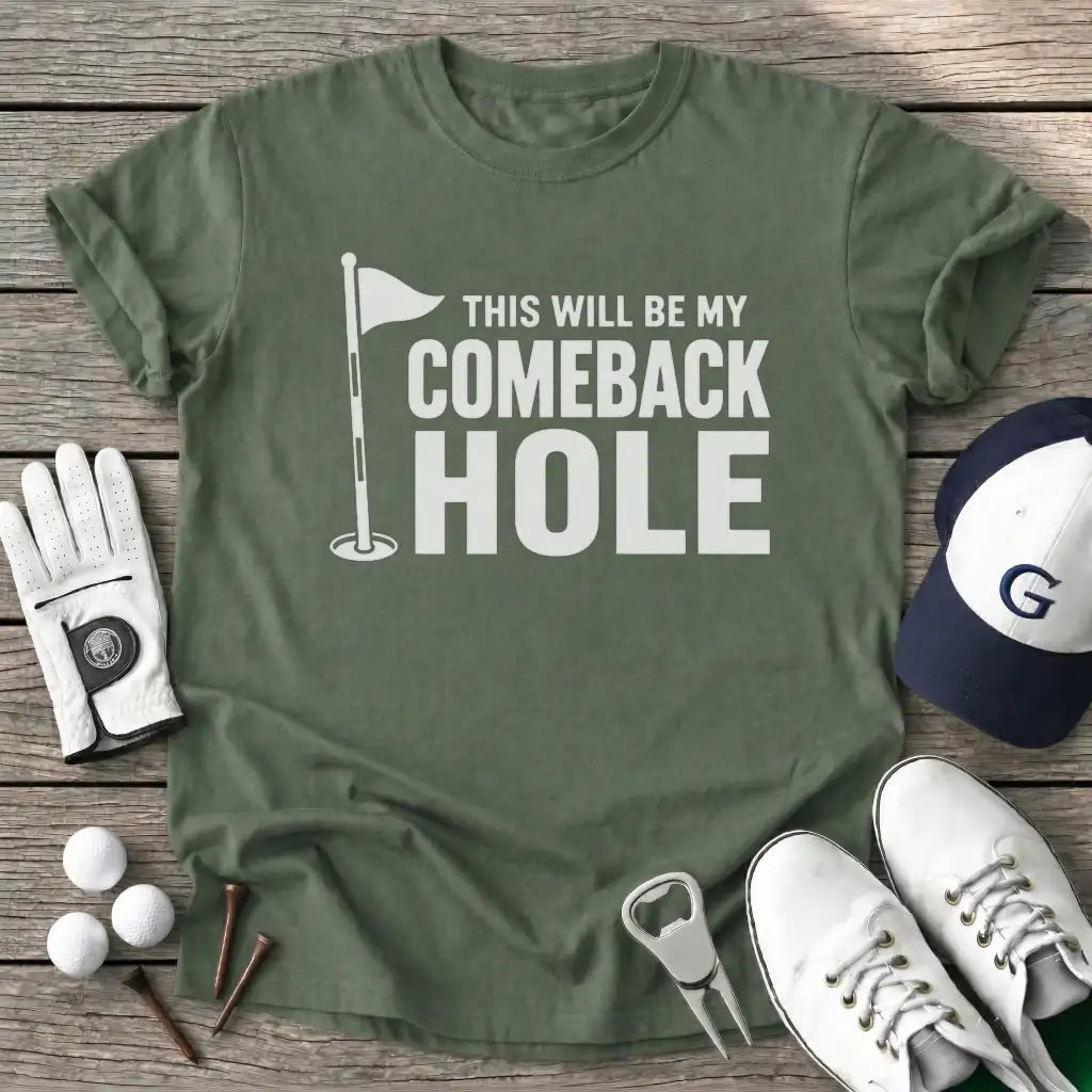 This Will Comeback T-Shirt in Military Green