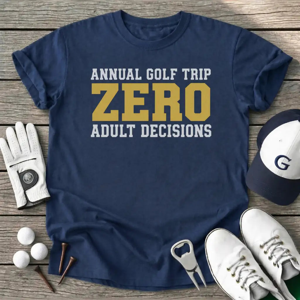 Annual Golf Trip T-Shirt in Navy