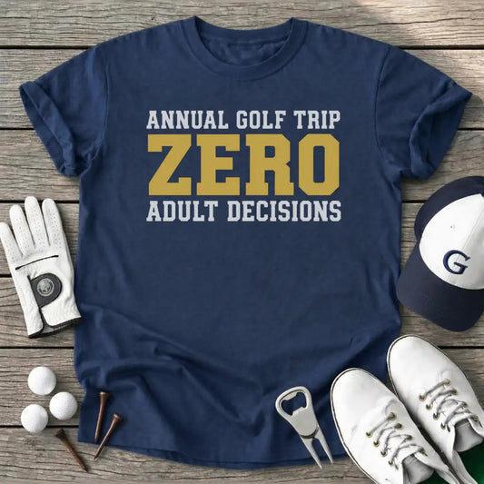 Annual Golf Trip T-Shirt in Navy