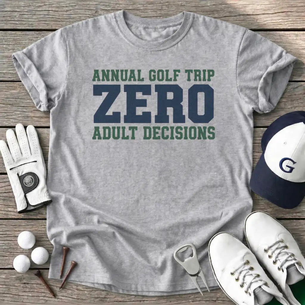 Annual Golf Trip T-Shirt in Sport Grey