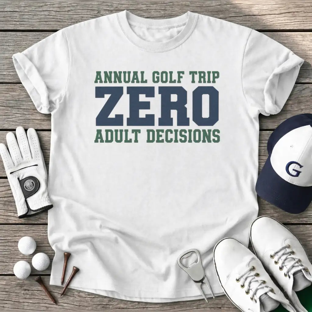 Annual Golf Trip T-Shirt in White