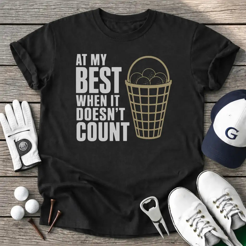 Best When Doesnt T-Shirt in Black
