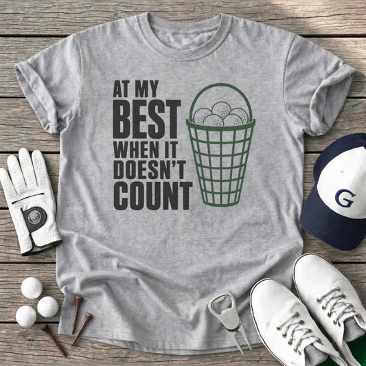 Best When Doesnt T-Shirt in Sport Grey