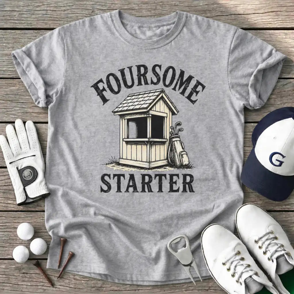 Foursome Starter T-Shirt in Sport Grey