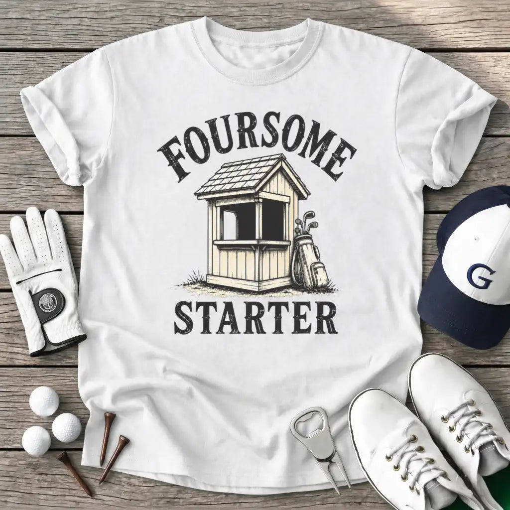 Foursome Starter T-Shirt in White