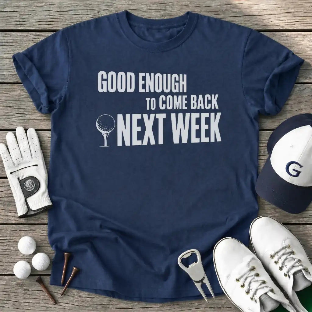 Good Enough Come T-Shirt in Navy