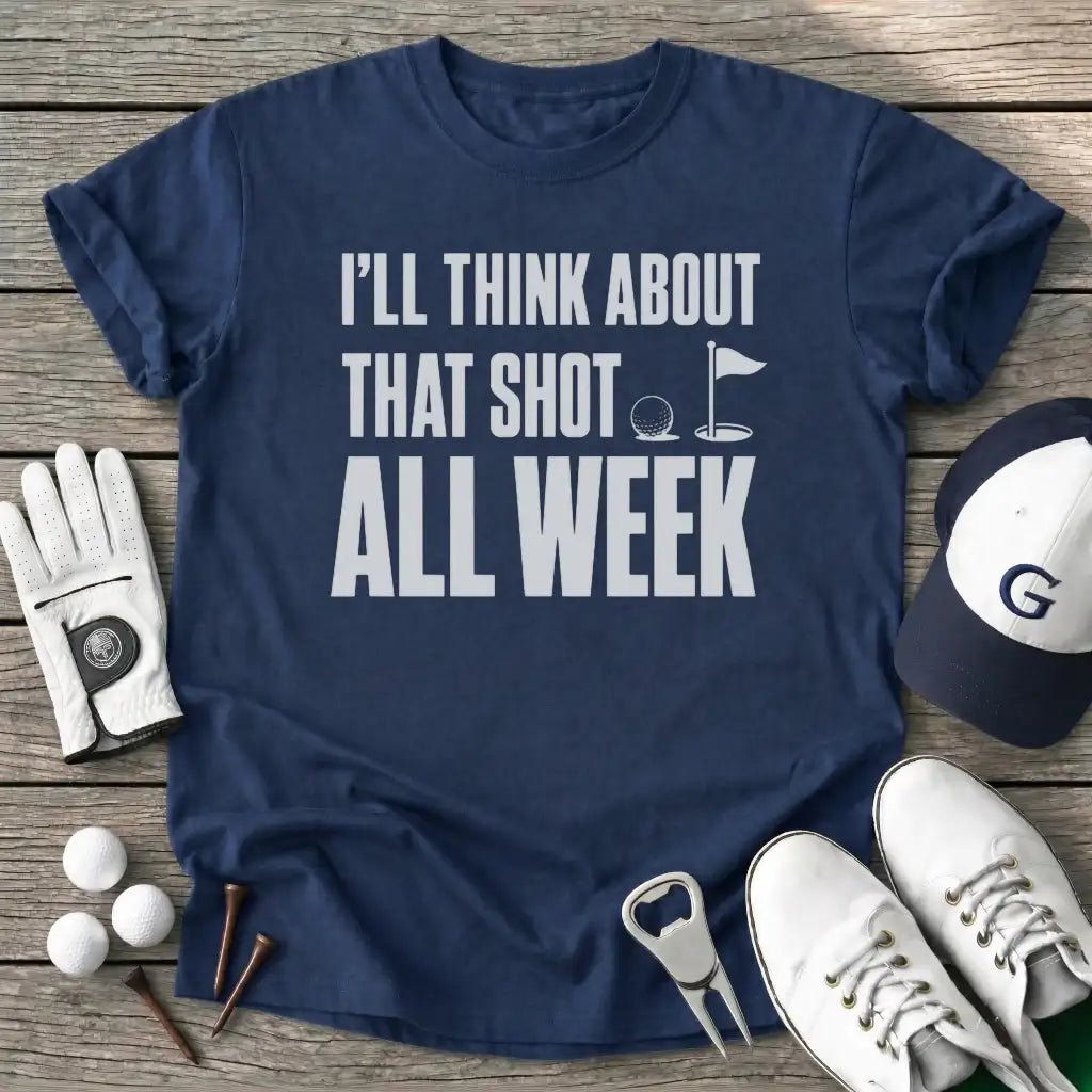 Ill Think About T-Shirt in Navy