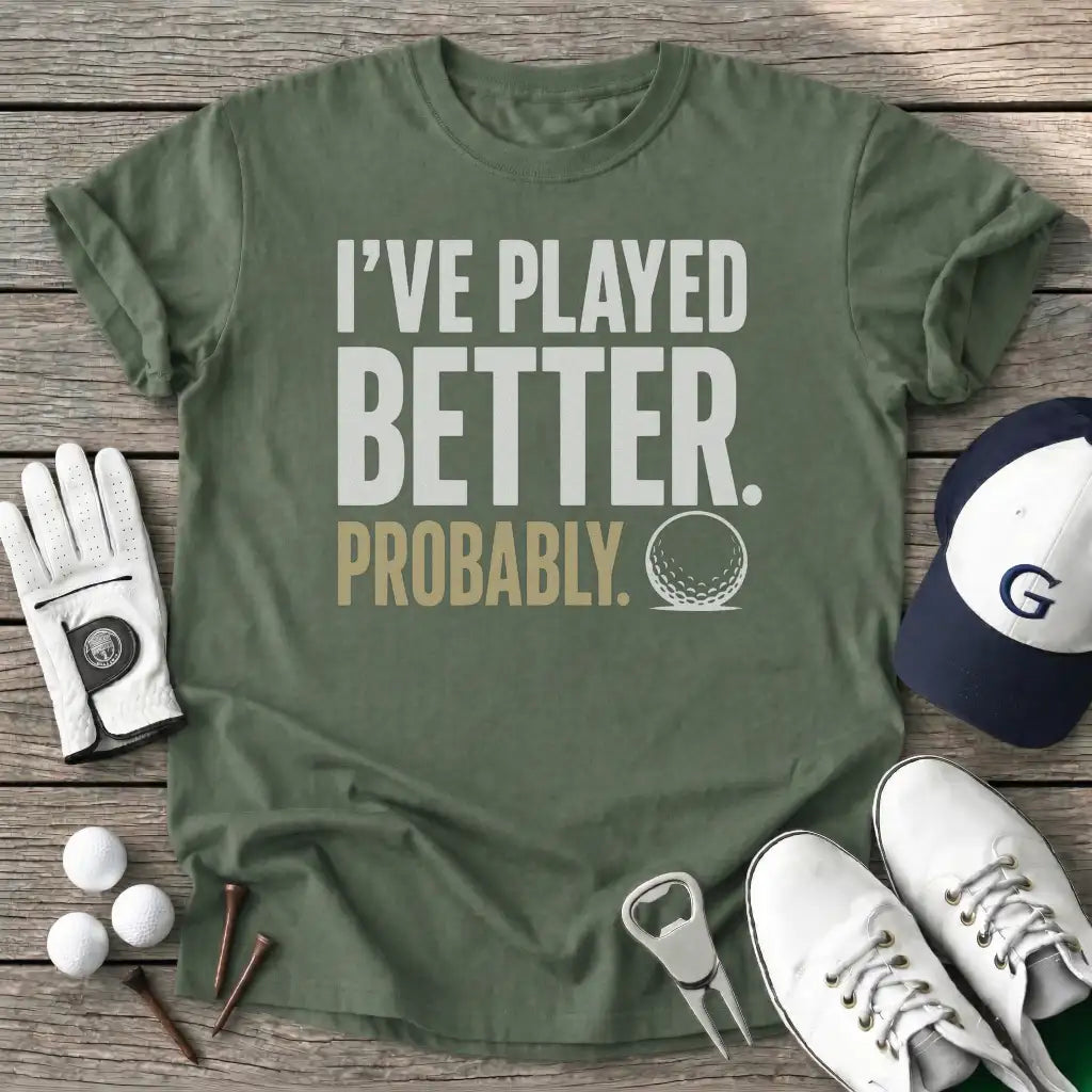 Ive Played Better T-Shirt in Military Green