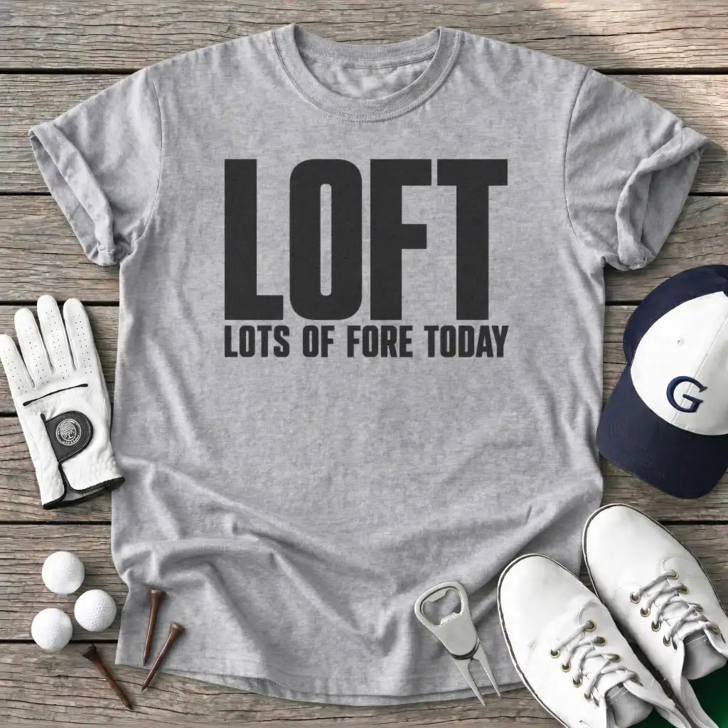 Loft Lots Fore Today T-Shirt in Sport Grey