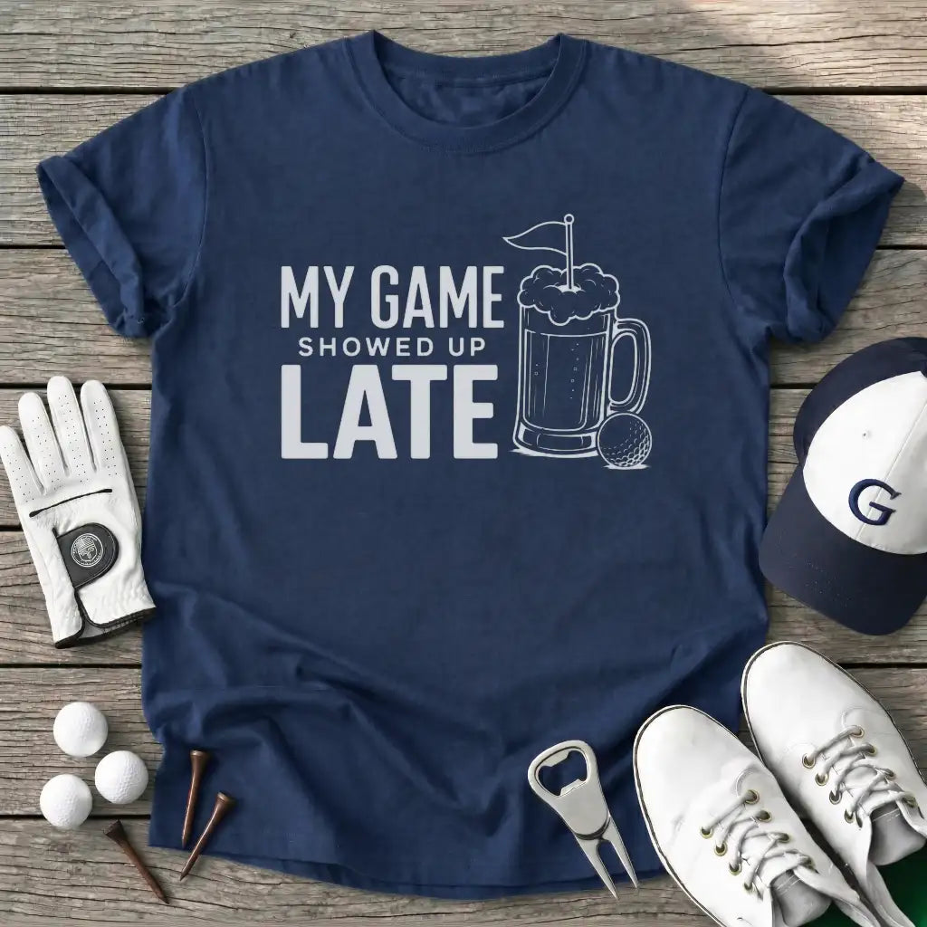 Game Showed Late T-Shirt in Navy