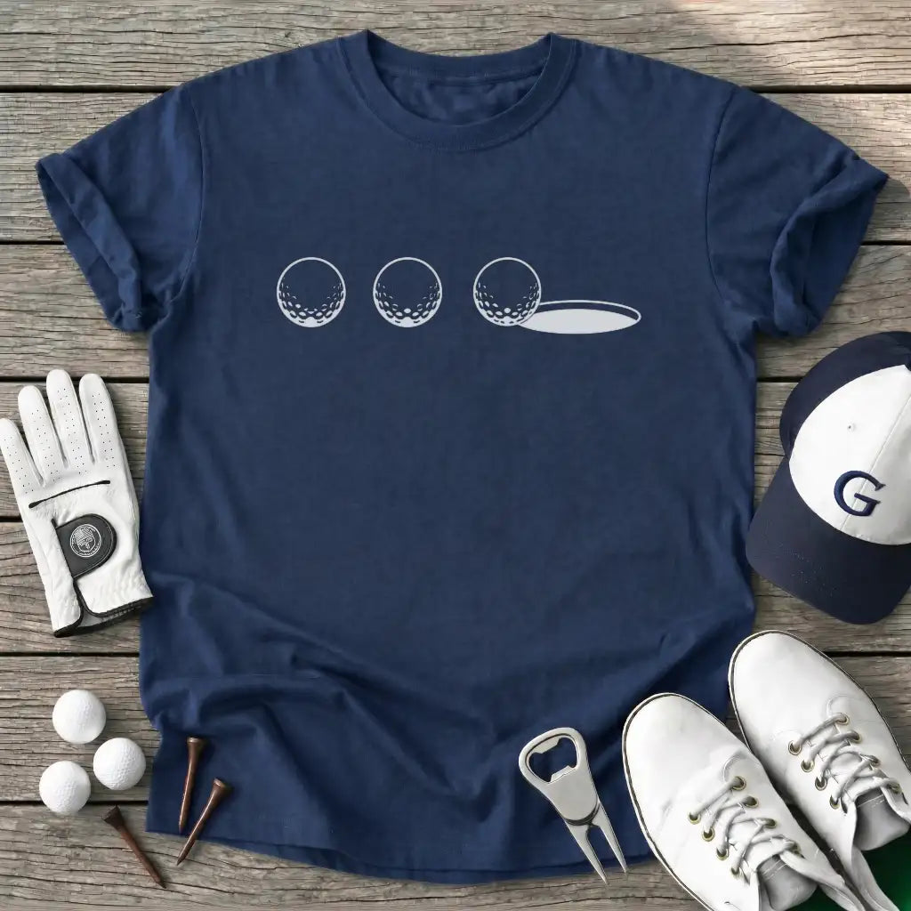 Threeputt Queue T-Shirt in Navy