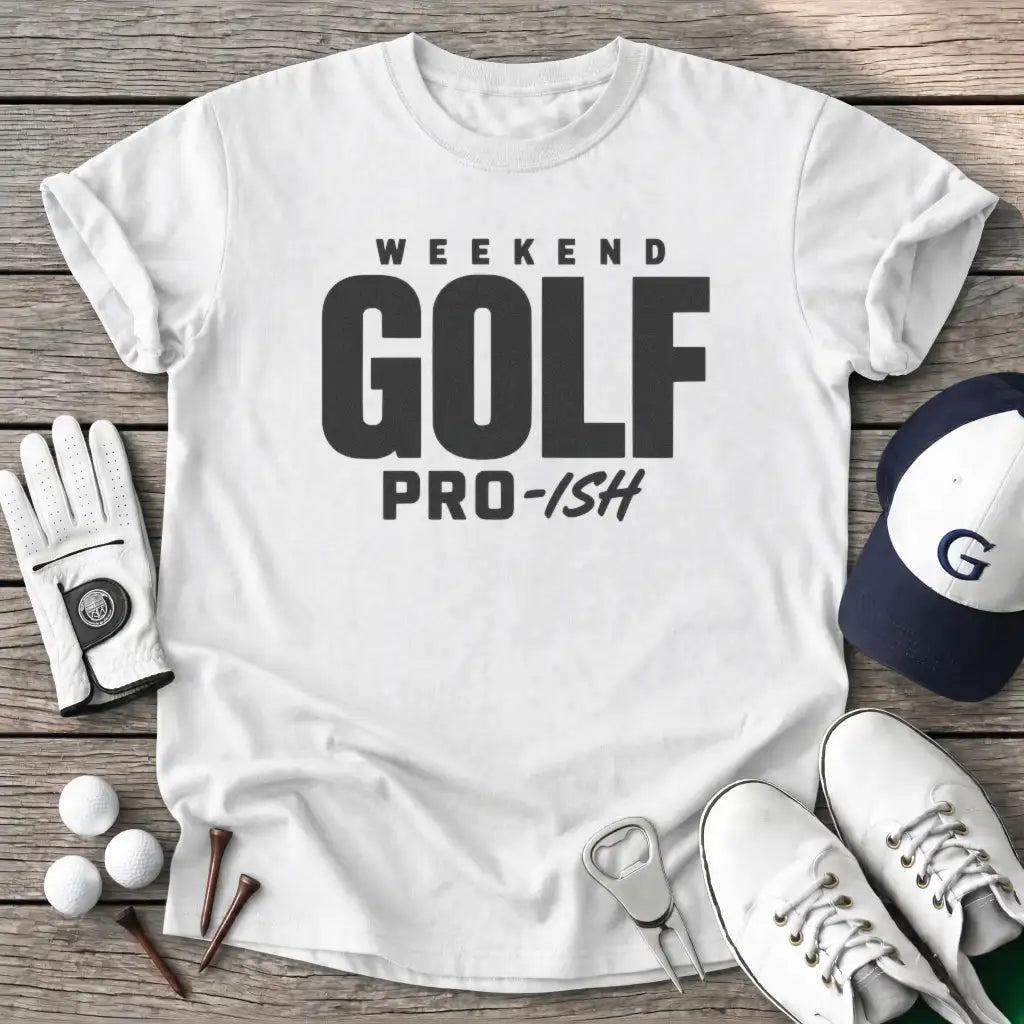 Weekend Golf Proish T-Shirt in White
