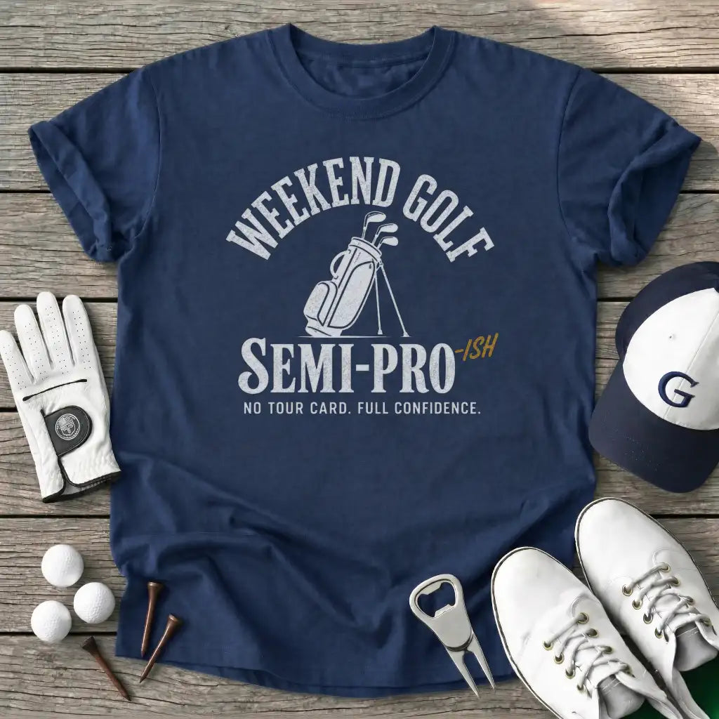 Weekend Golf T-Shirt in Navy