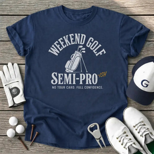 Weekend Golf T-Shirt in Navy