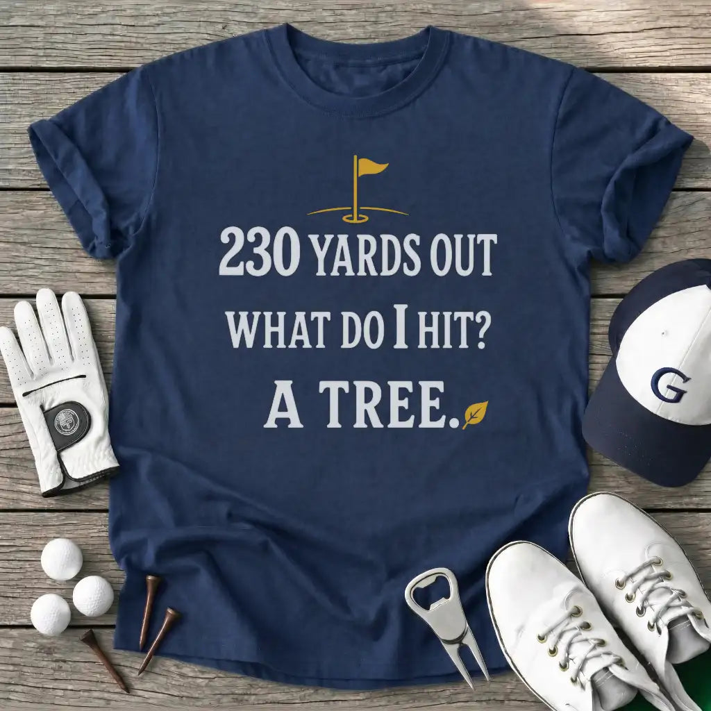 Yards Out What Hit T-Shirt in Navy