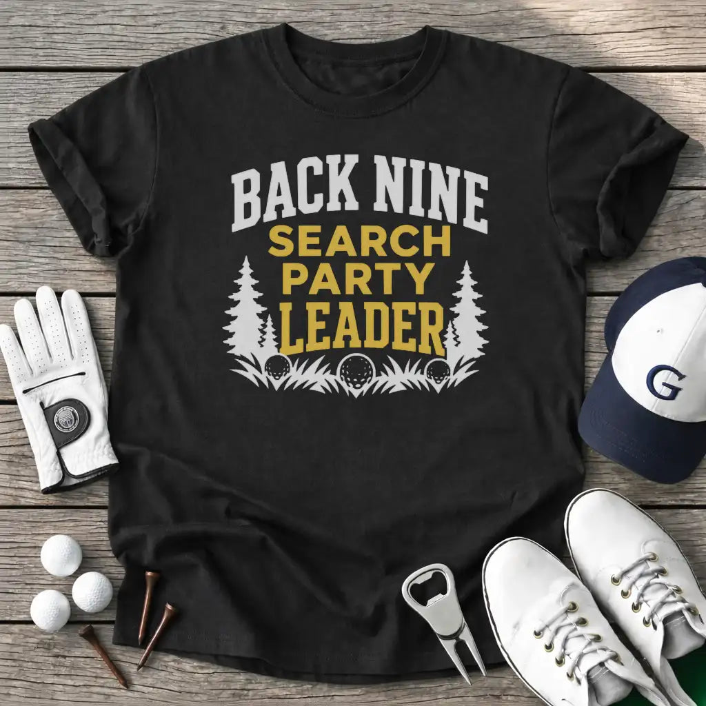 Back Nine Search T-Shirt in Black