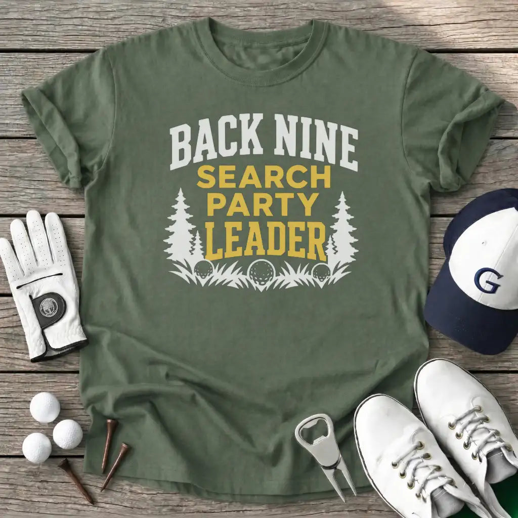 Back Nine Search T-Shirt in Military Green