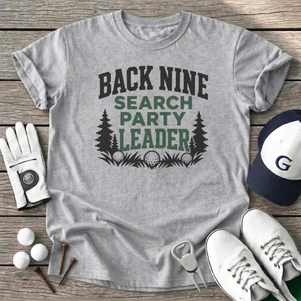 Back Nine Search T-Shirt in Sport Grey