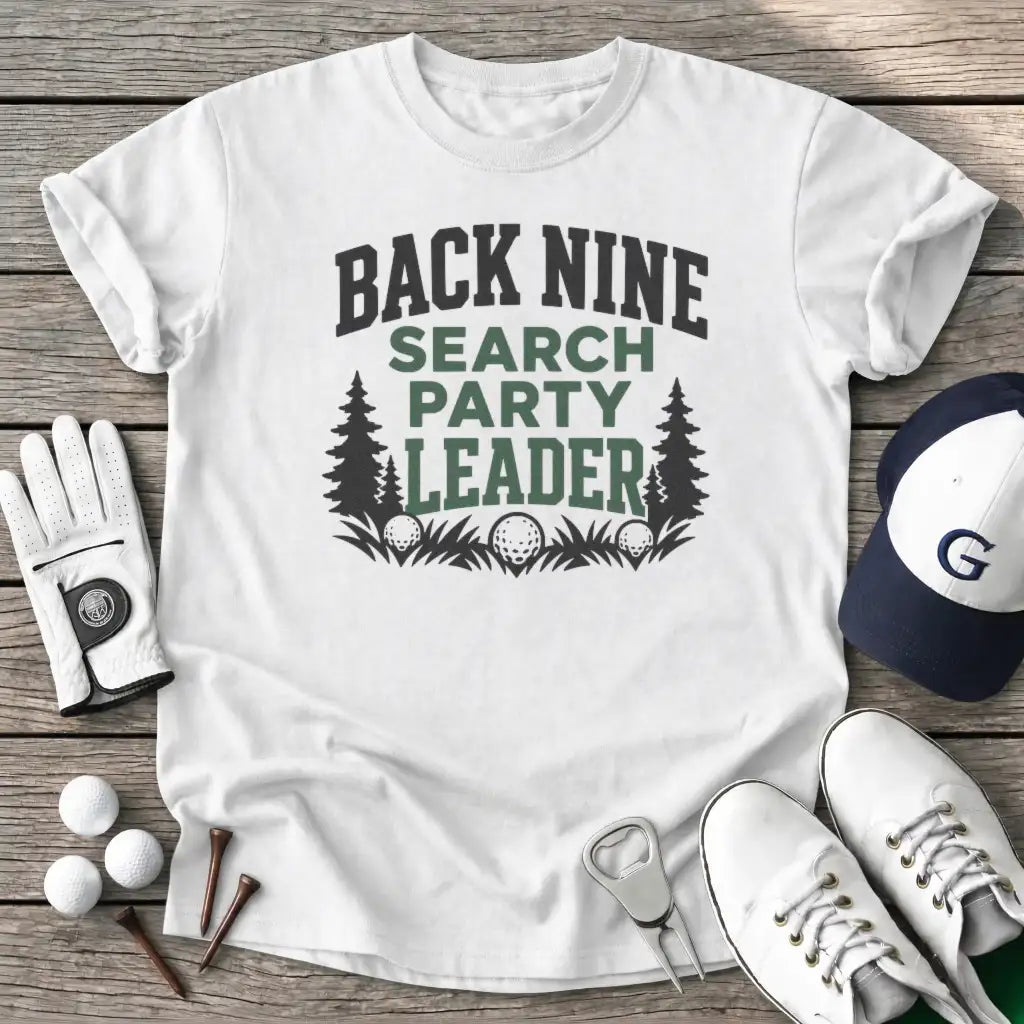 Back Nine Search T-Shirt in White