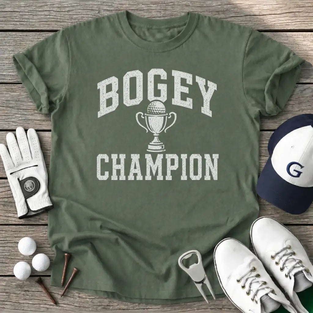 Bogey Champion T-Shirt in Military Green
