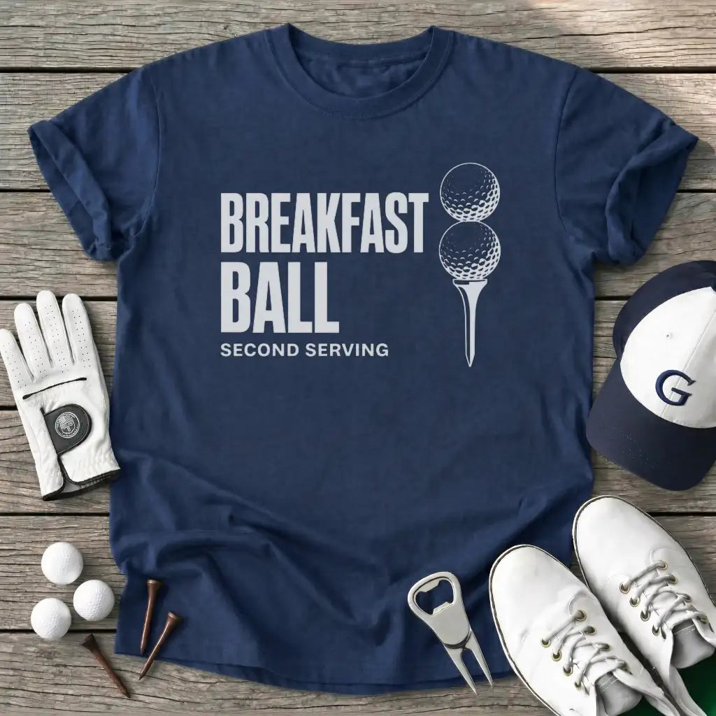 Serving Breakfast T-Shirt in Navy