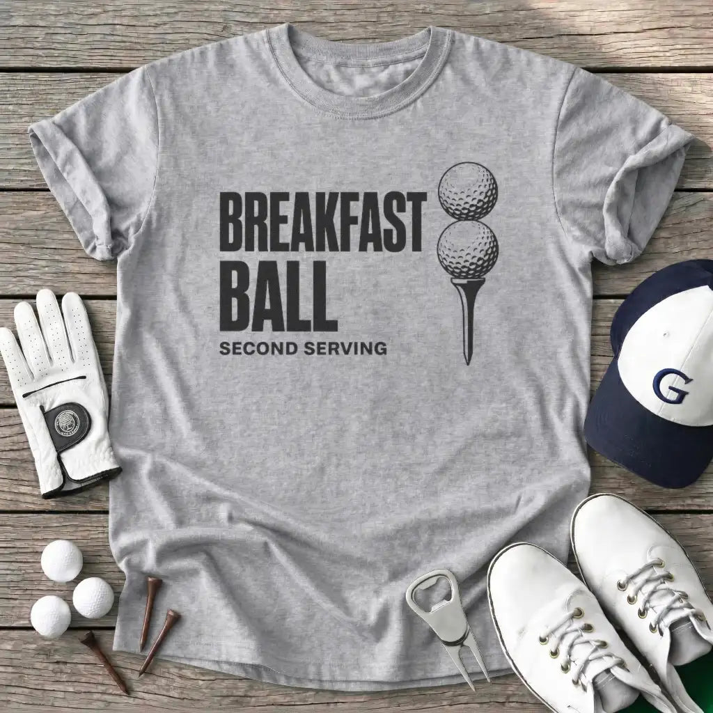 Serving Breakfast T-Shirt in Sport Grey