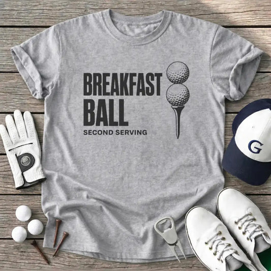 Serving Breakfast T-Shirt in Sport Grey