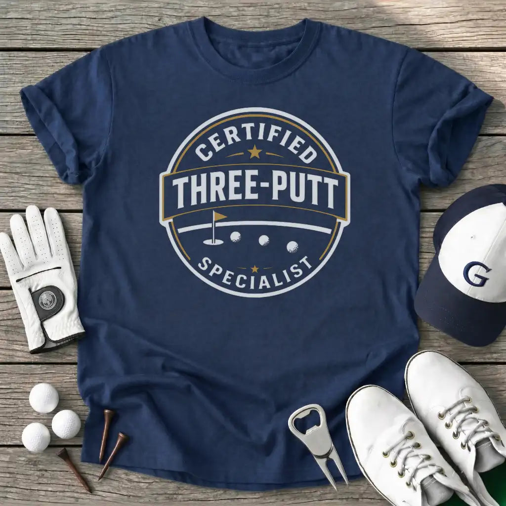 Certified Threeputt T-Shirt in Navy