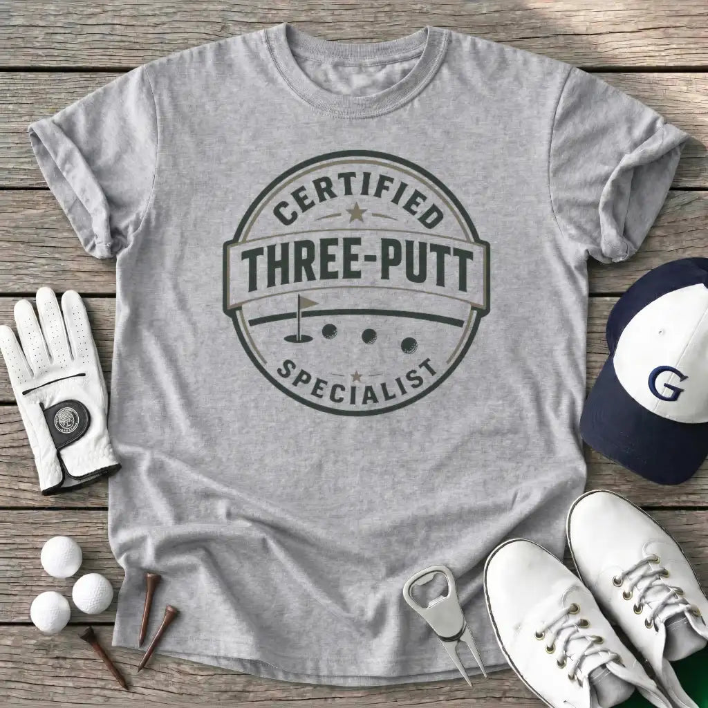 Certified Threeputt T-Shirt in Sport Grey