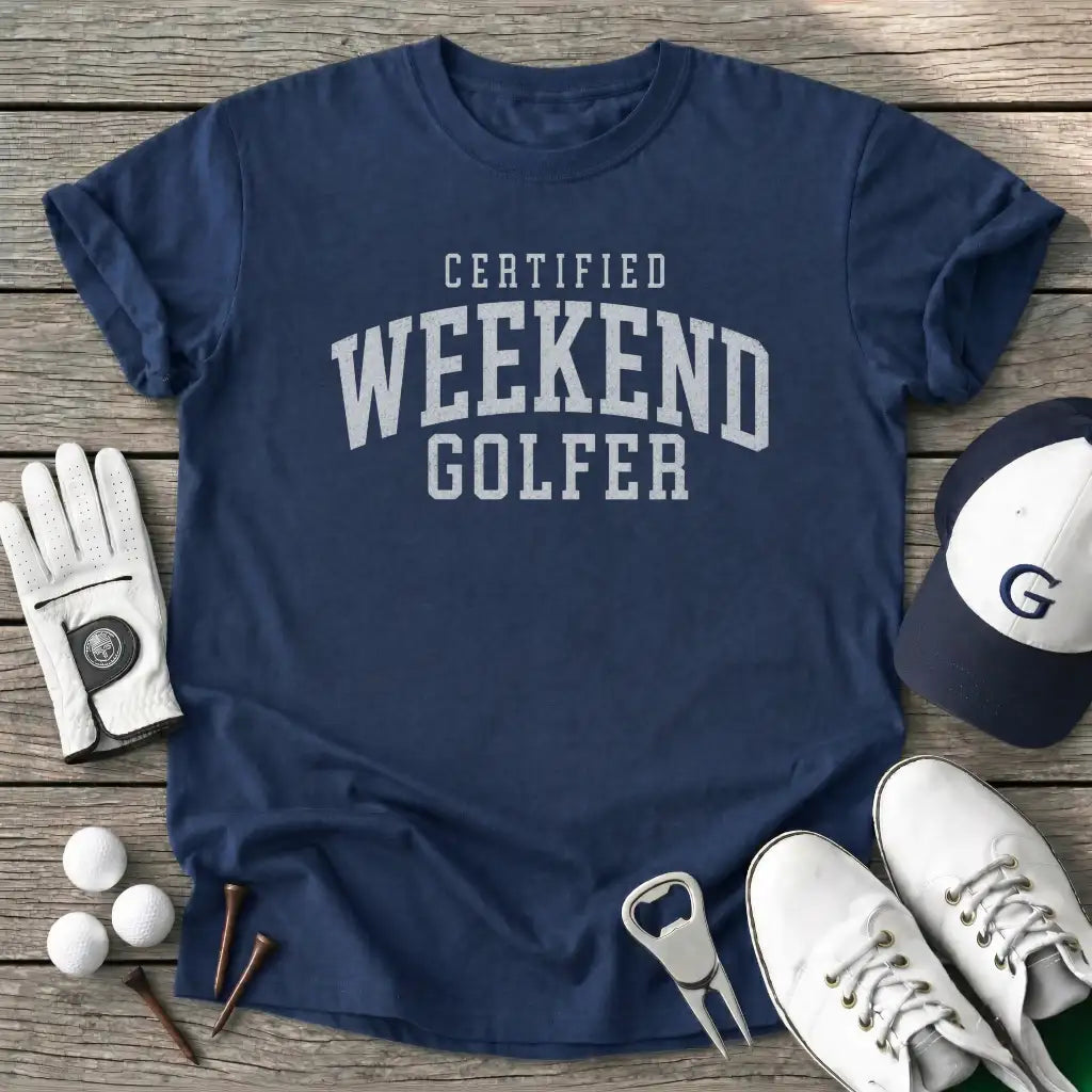 Golfer Certified T-Shirt in Navy