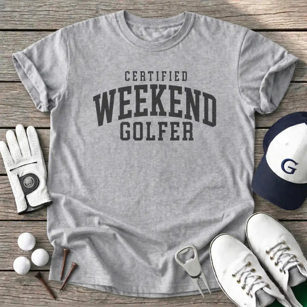 Golfer Certified T-Shirt in Sport Grey