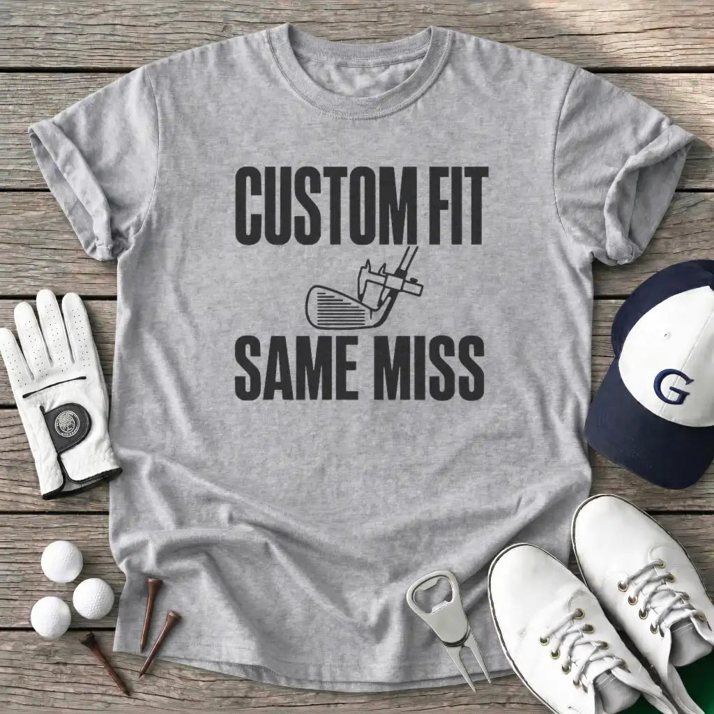 Custom Fit Same Miss T-Shirt in Sport Grey