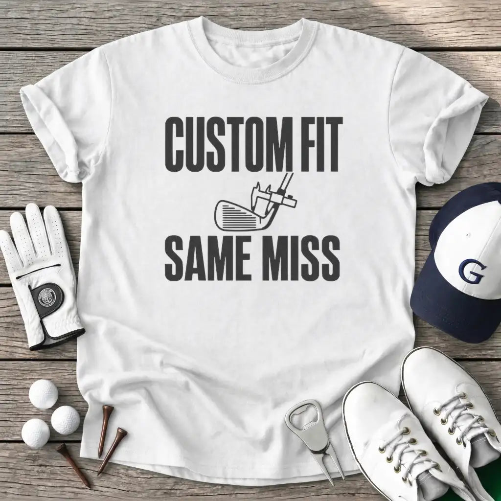 Custom Fit Same Miss T-Shirt in White