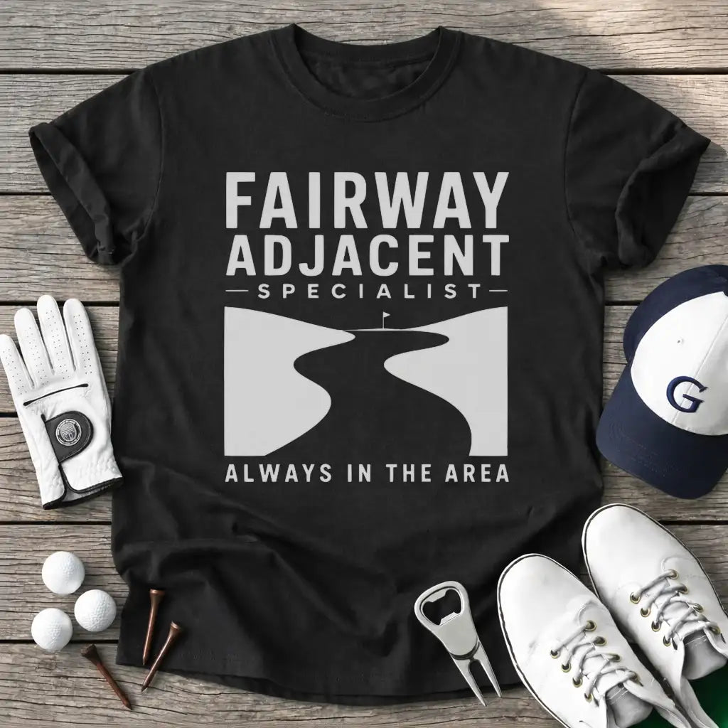 Fairway Adjacent T-Shirt in Black