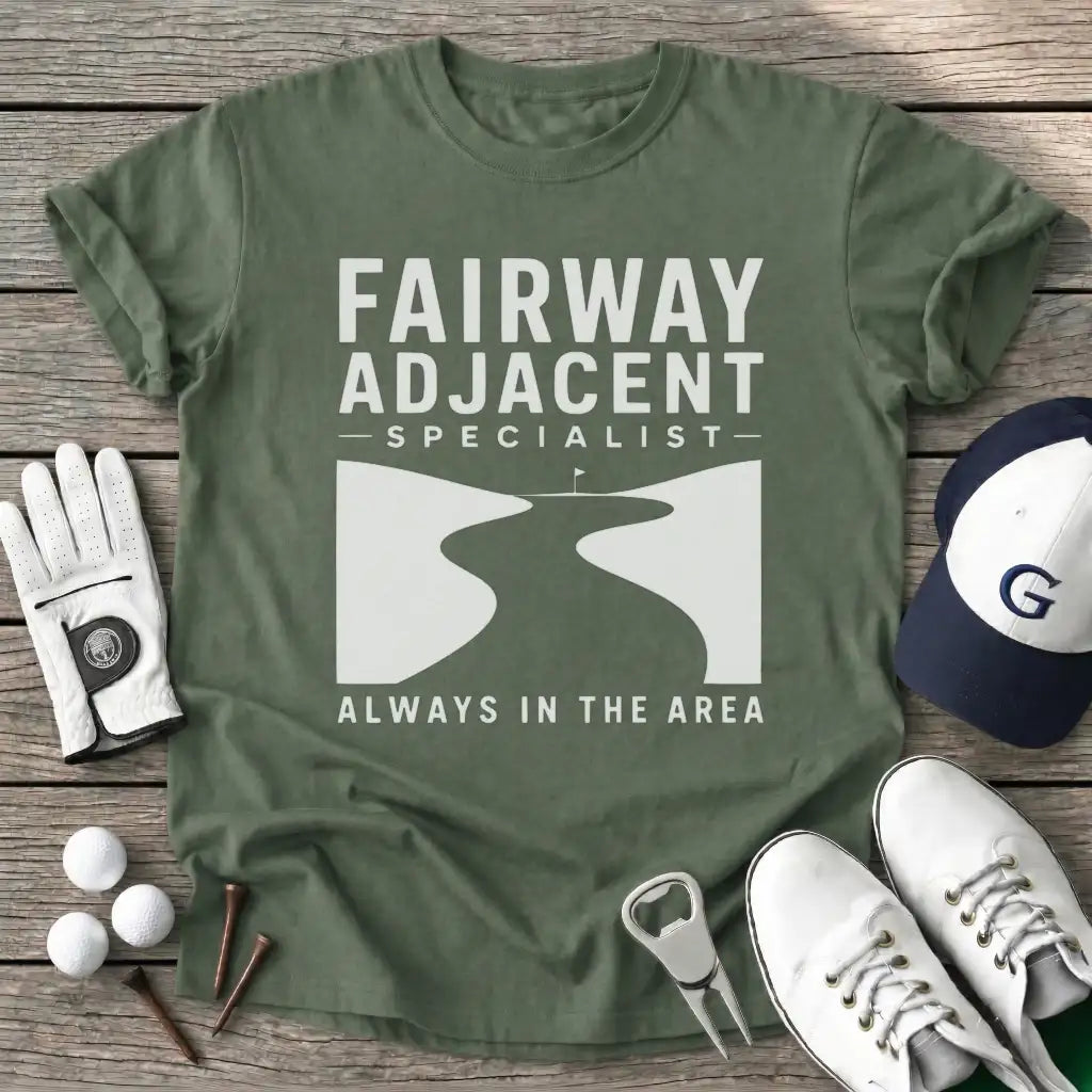 Fairway Adjacent T-Shirt in Military Green