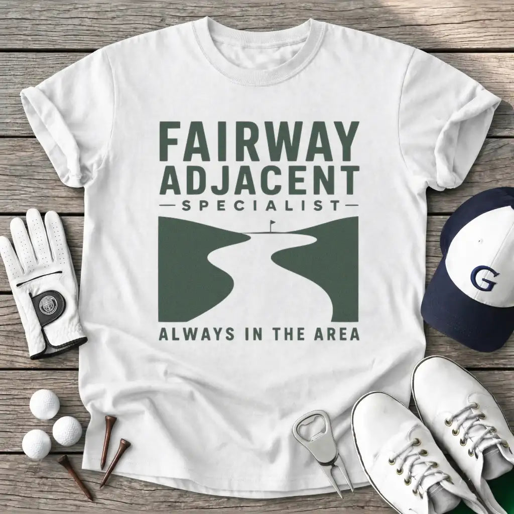 Fairway Adjacent T-Shirt in White