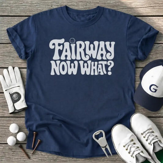 Fairway Now What T-Shirt in Navy
