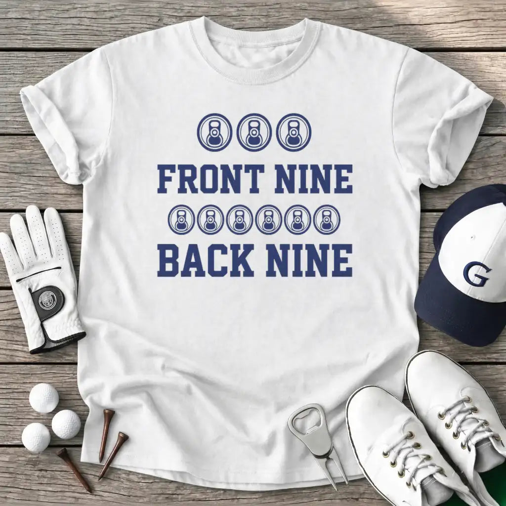 Front Nine Back Nine T-Shirt in White