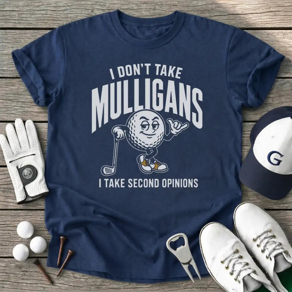 Dont Take Mulligans T-Shirt in Navy