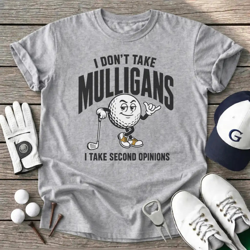 Dont Take Mulligans T-Shirt in Sport Grey