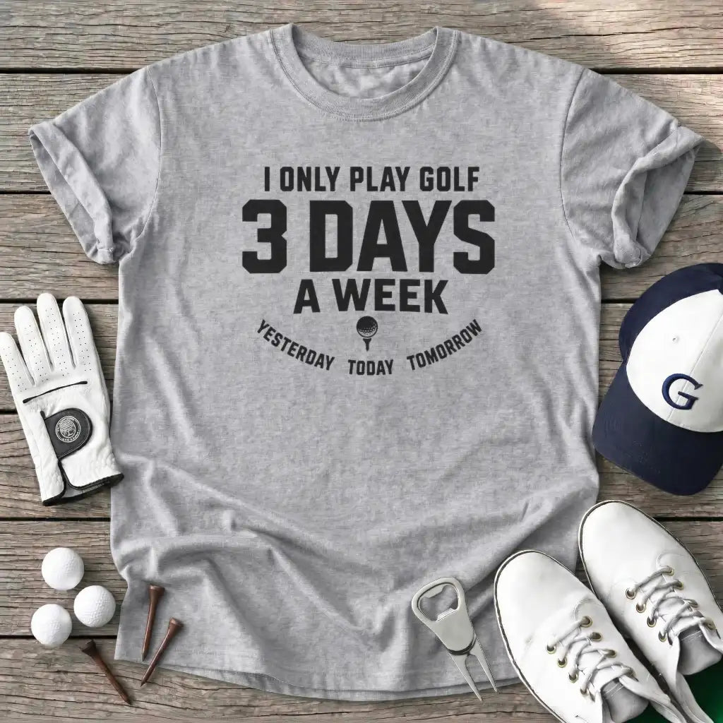 Only Play Golf Days T-Shirt in Sport Grey