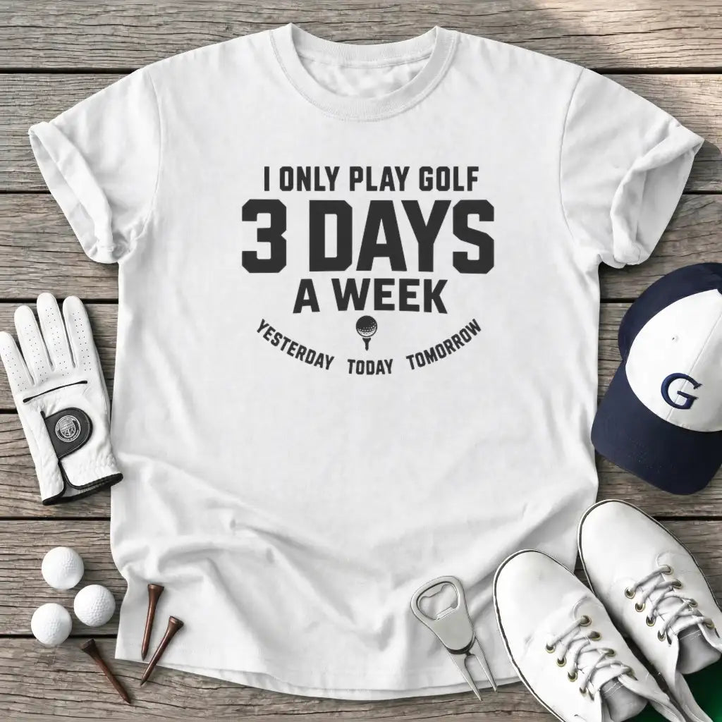 Only Play Golf Days T-Shirt in White