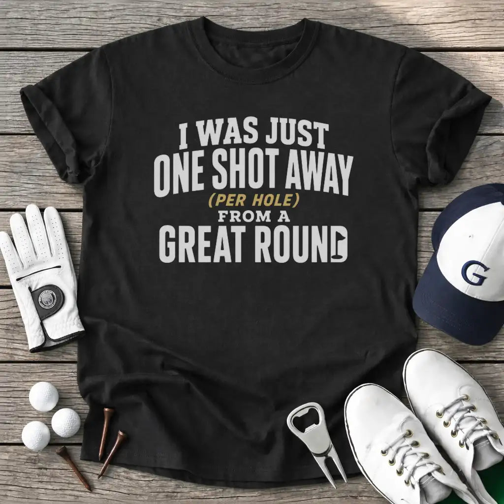 Was Just One Shot T-Shirt in Black
