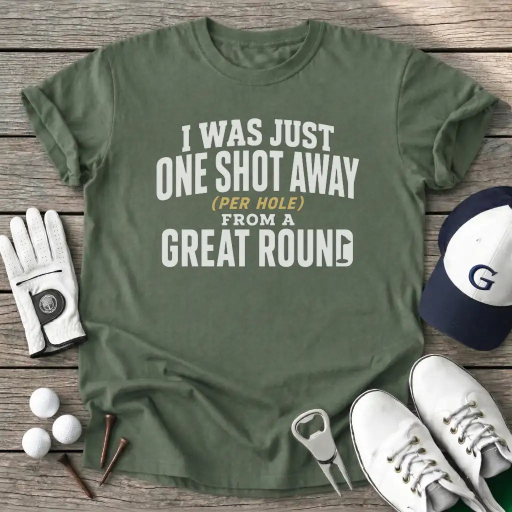 Was Just One Shot T-Shirt in Military Green