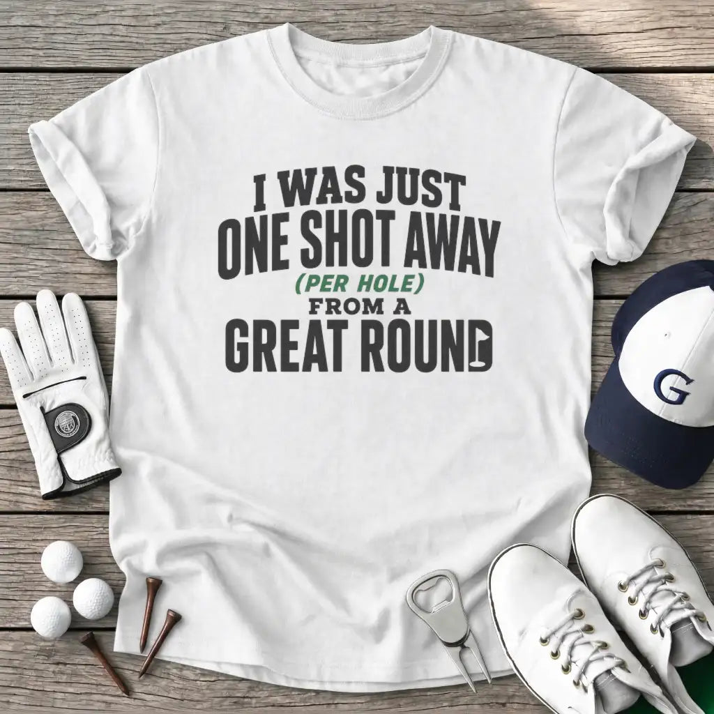 Was Just One Shot T-Shirt in White