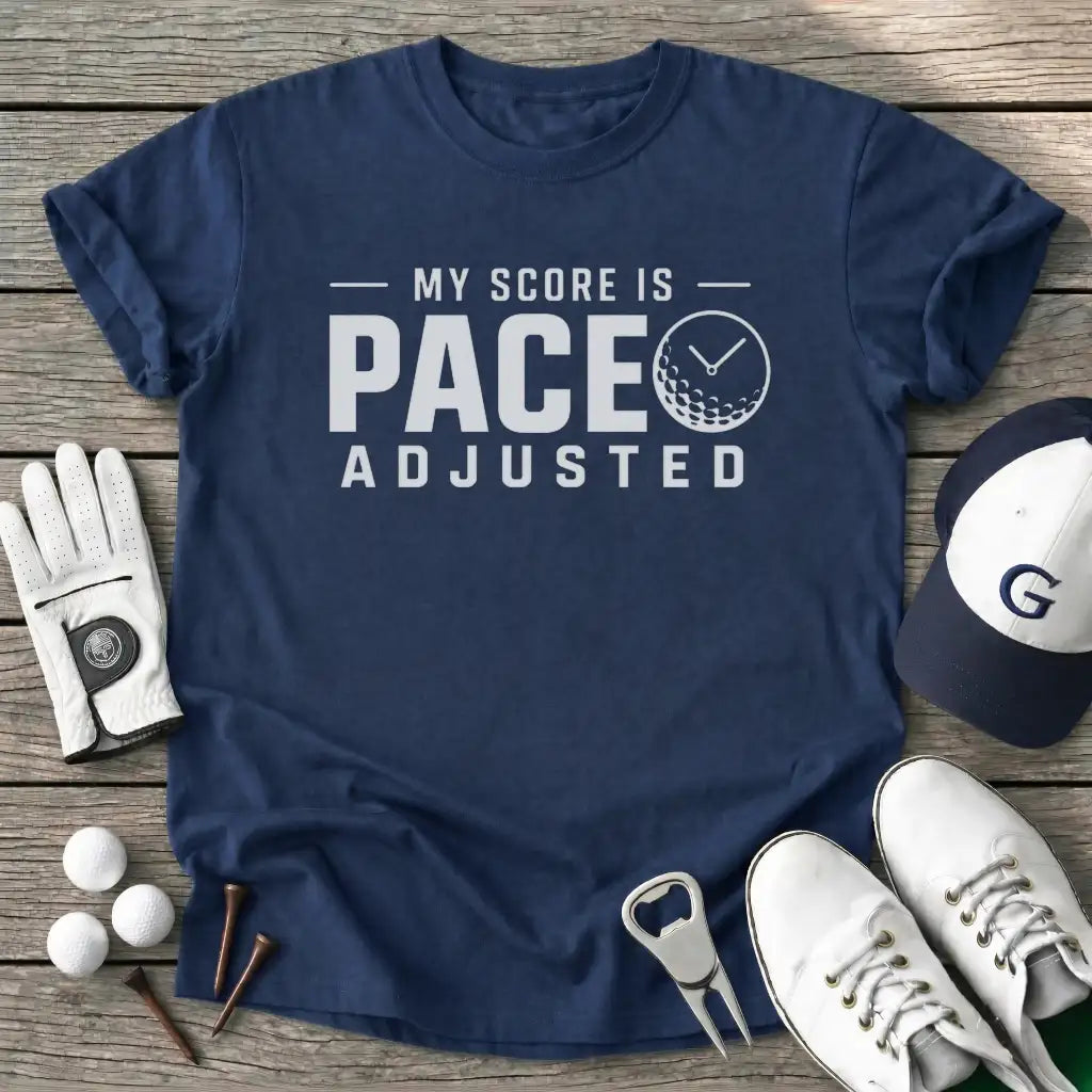 Score Pace Adjusted T-Shirt in Navy
